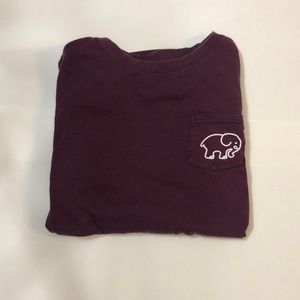 Ivory Ella small maroon long sleeve shirt